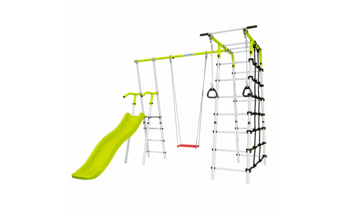 Спортивно-игровой комплекс ROMANA Богатырь 103.07.06-01 с качелями (салатовый/белый + Качели фанерные 1.Д-26.00) Спортивно-игровой комплекс ROMANA Богатырь 103.07.06-01 с качелями (салатовый/белый + Качели фанерные 1.Д-26.00)