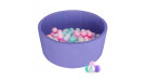 Детский сухой бассейн Midzumi Baby Beach (Сиреневый + 100 шаров розовый/мятный/жемчужный/сиреневый)