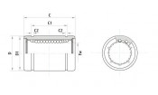 Подшипник линейный LM25UU (GS348)