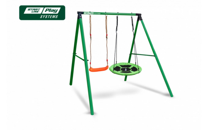 Качели SLP SYSTEMS 2 секции + лодочка красная + гнездо зеленое Качели SLP SYSTEMS 2 секции + лодочка красная + гнездо зеленое