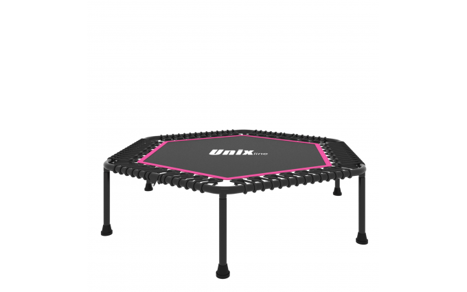 Батут спортивный UNIX Line FITNESS Lite Pink (130 cm)